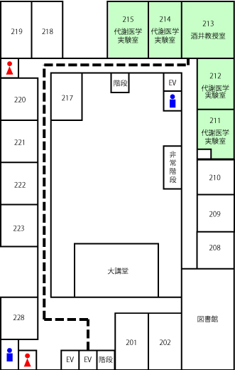 先端研 4号館2階 マップ